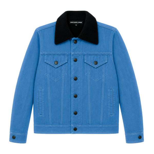 Denim Shearling Trucker
