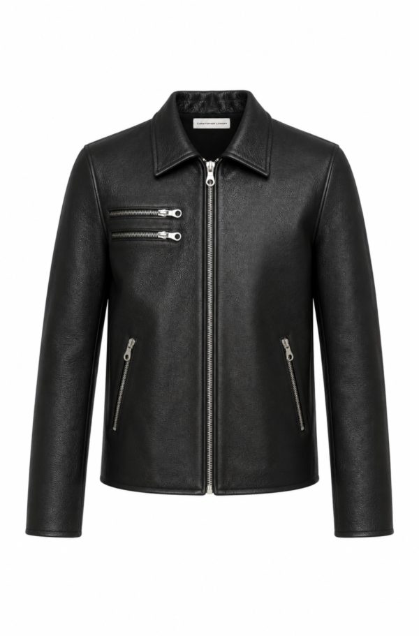 Leather worker jacket