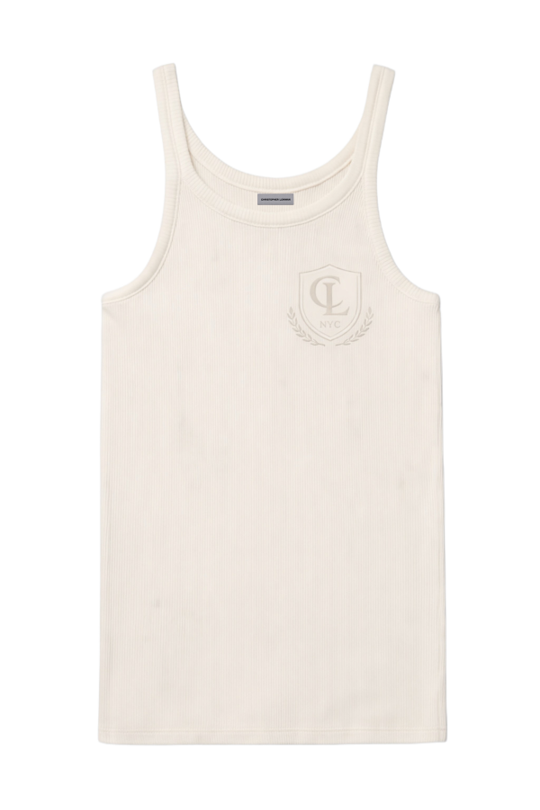 CREST RIB TANK (OFF-WHITE)