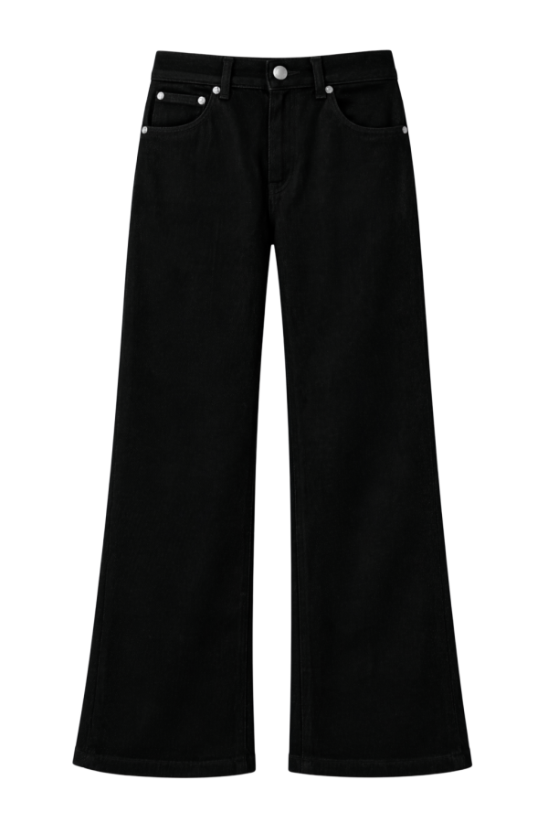 Black Flare Denim Pant