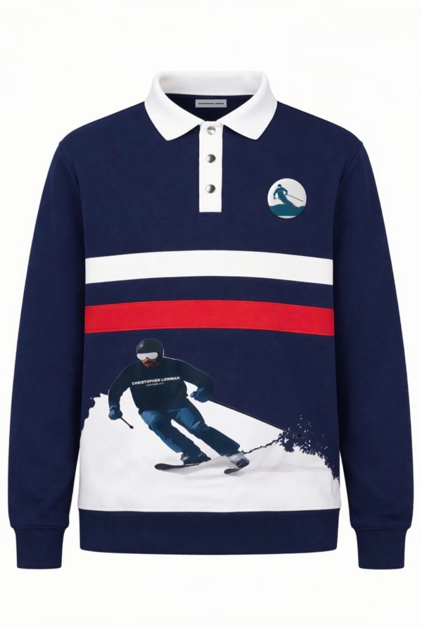 SKI TRIP LONG SLEEVE POLO
