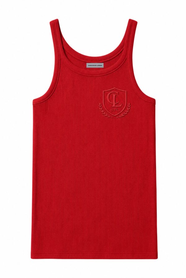 CREST RIB TANK (RED)