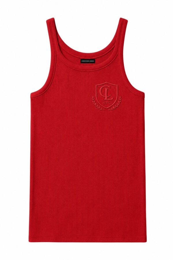 CREST RIB TANK (RED)