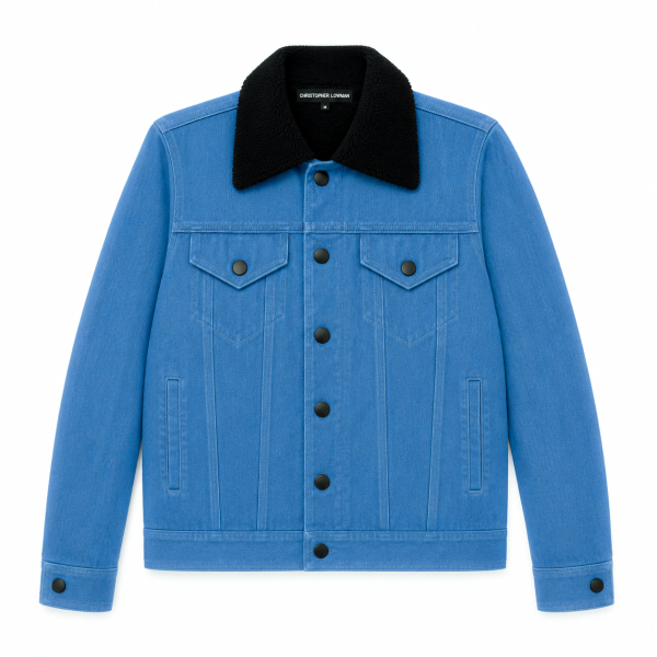 Denim Shearling Trucker