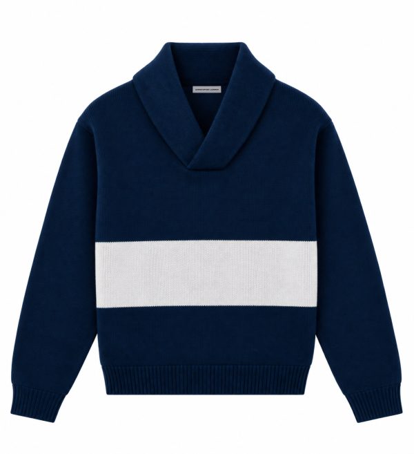 Shawl Collar Knit Sweater