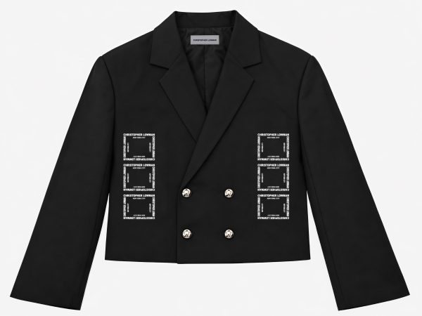 Box Crop Logo Blazer