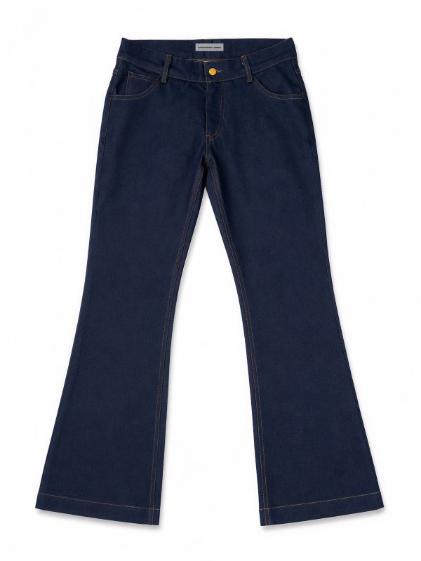 Indigo Wide-Leg Denim Jean