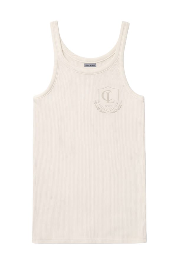 CREST RIB TANK (OFF-WHITE)