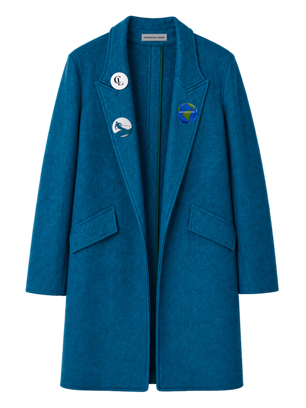 Boiled Wool Tailored Coat