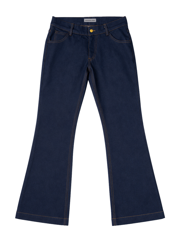 Indigo Wide-Leg Denim Jean