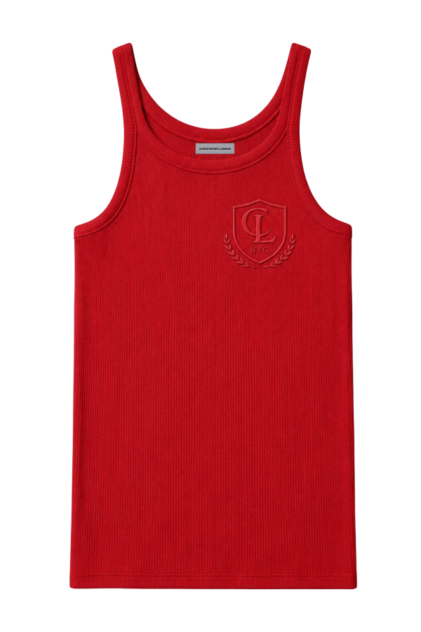 CREST RIB TANK (RED)